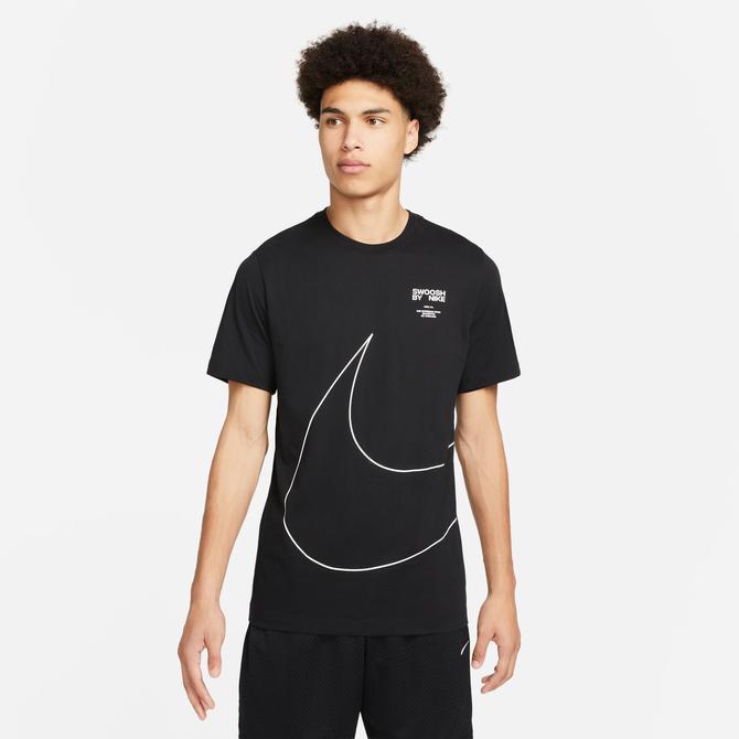  Nike Big Swoosh Erkek Siyah T-Shirt