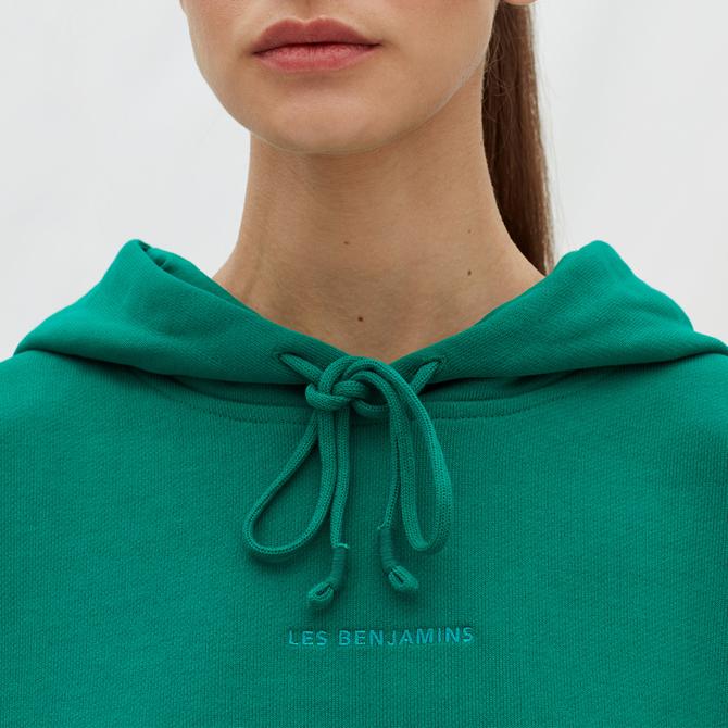  Les Benjamins Essentials Kadın Yeşil Hoodie
