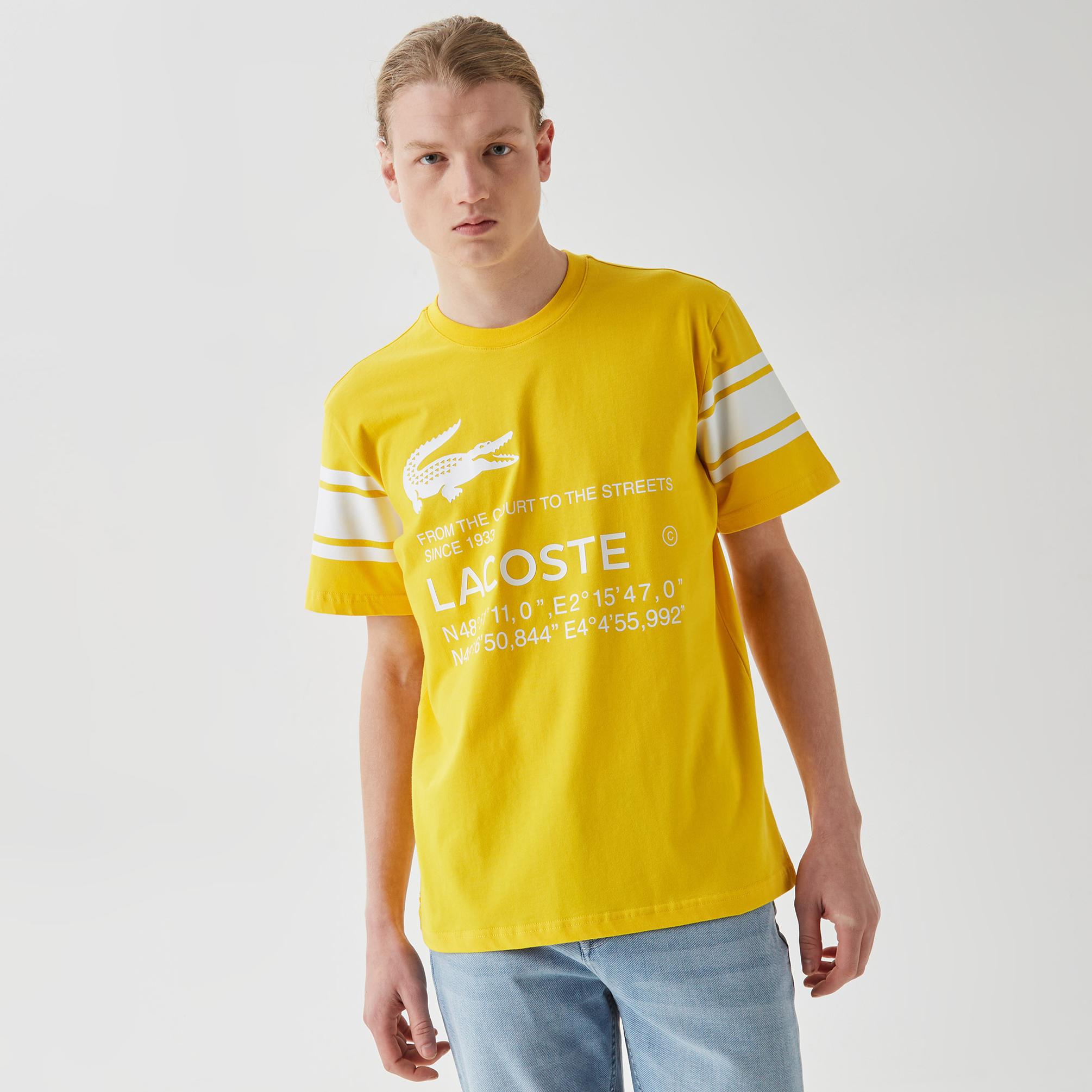  Lacoste Core Erkek Sarı T-Shirt