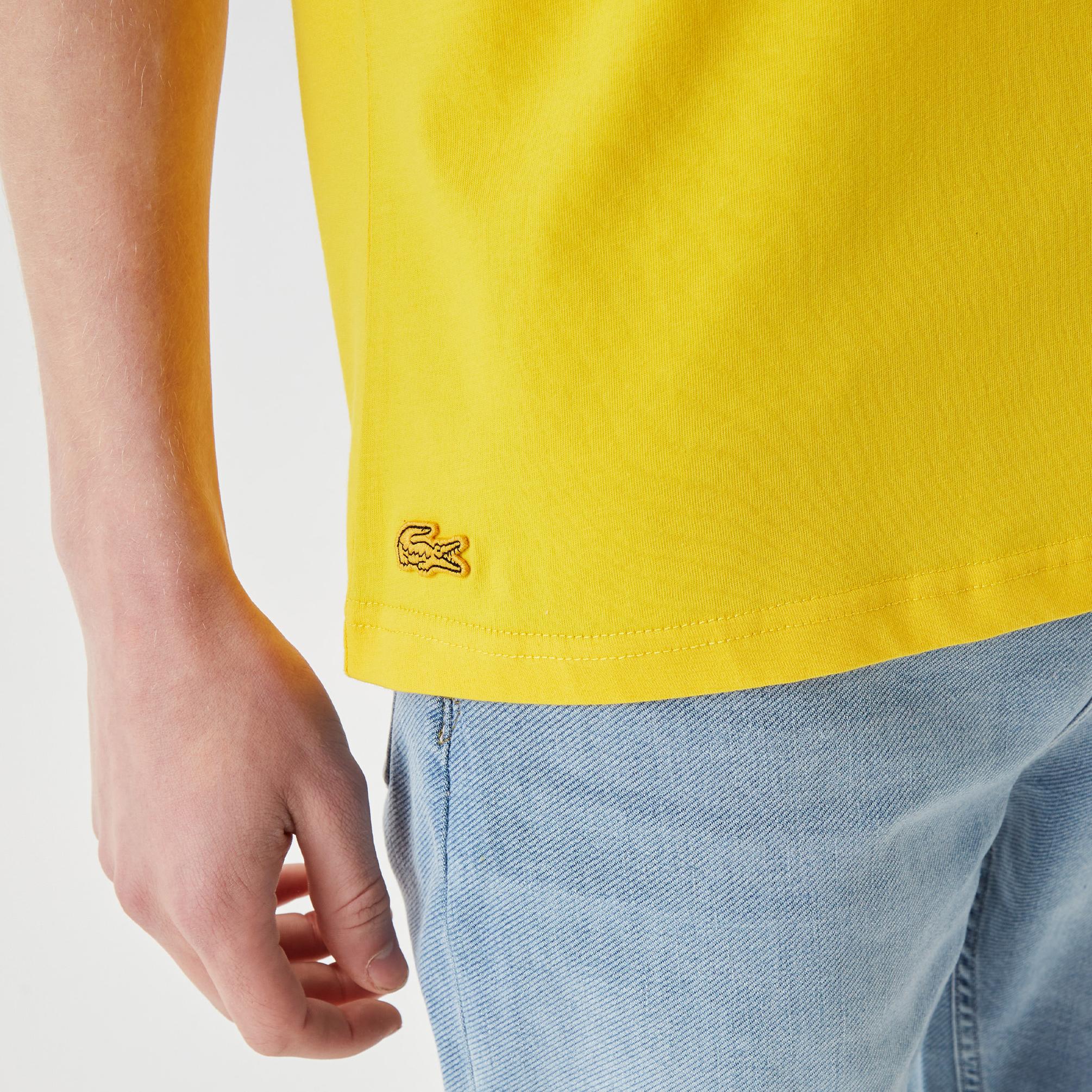  Lacoste Core Erkek Sarı T-Shirt