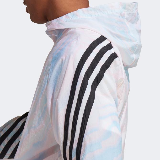  adidas Future Icon Allover Printed Erkek Beyaz Hoodie
