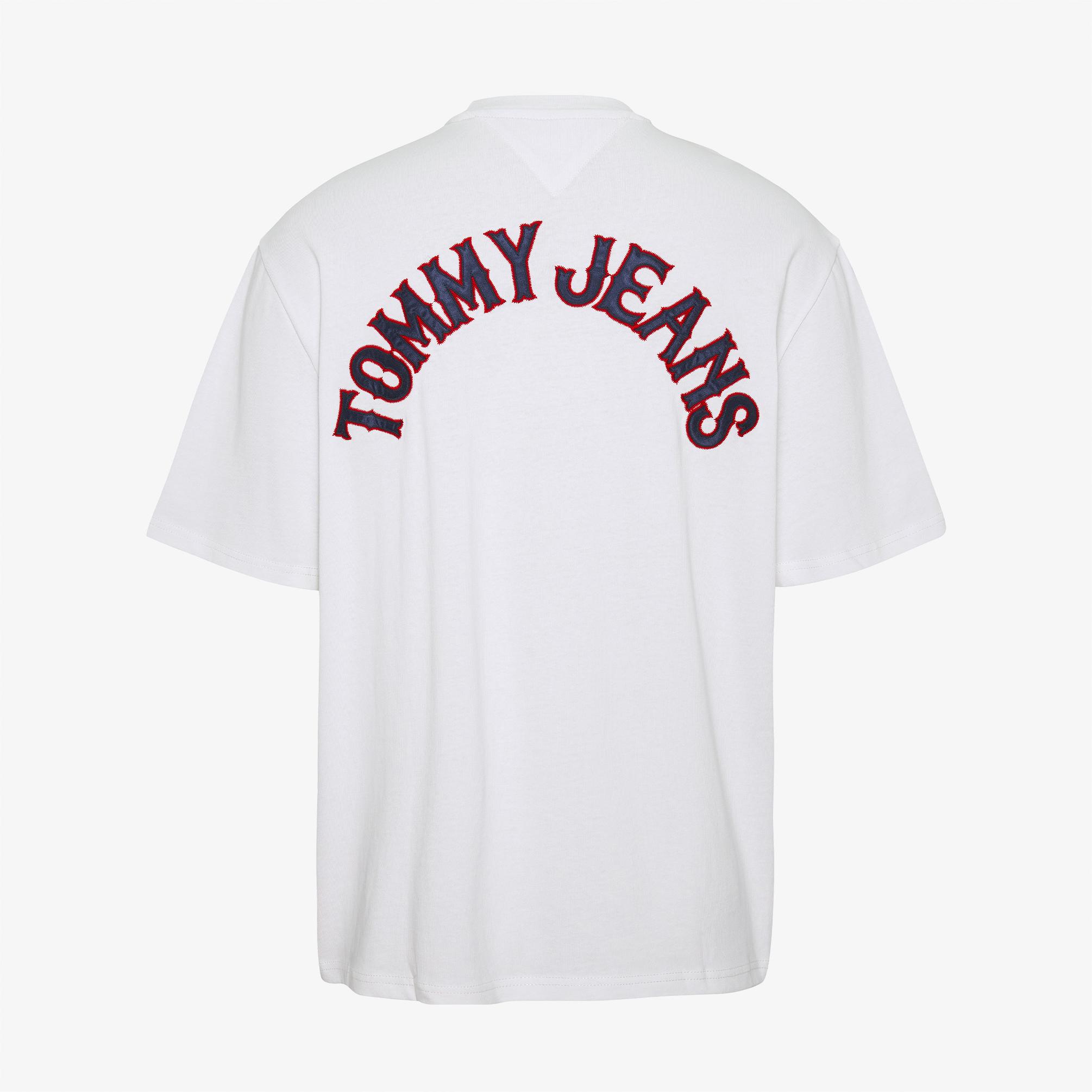  Tommy Jeans Skate Modern 2 Erkek Beyaz T-shirt