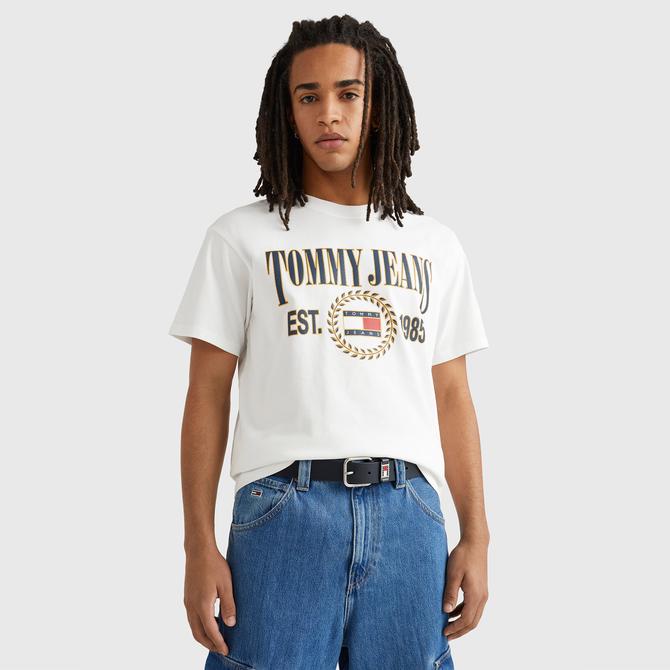  Tommy Jeans Rlx Luxe 2 Erkek Beyaz T-shirt