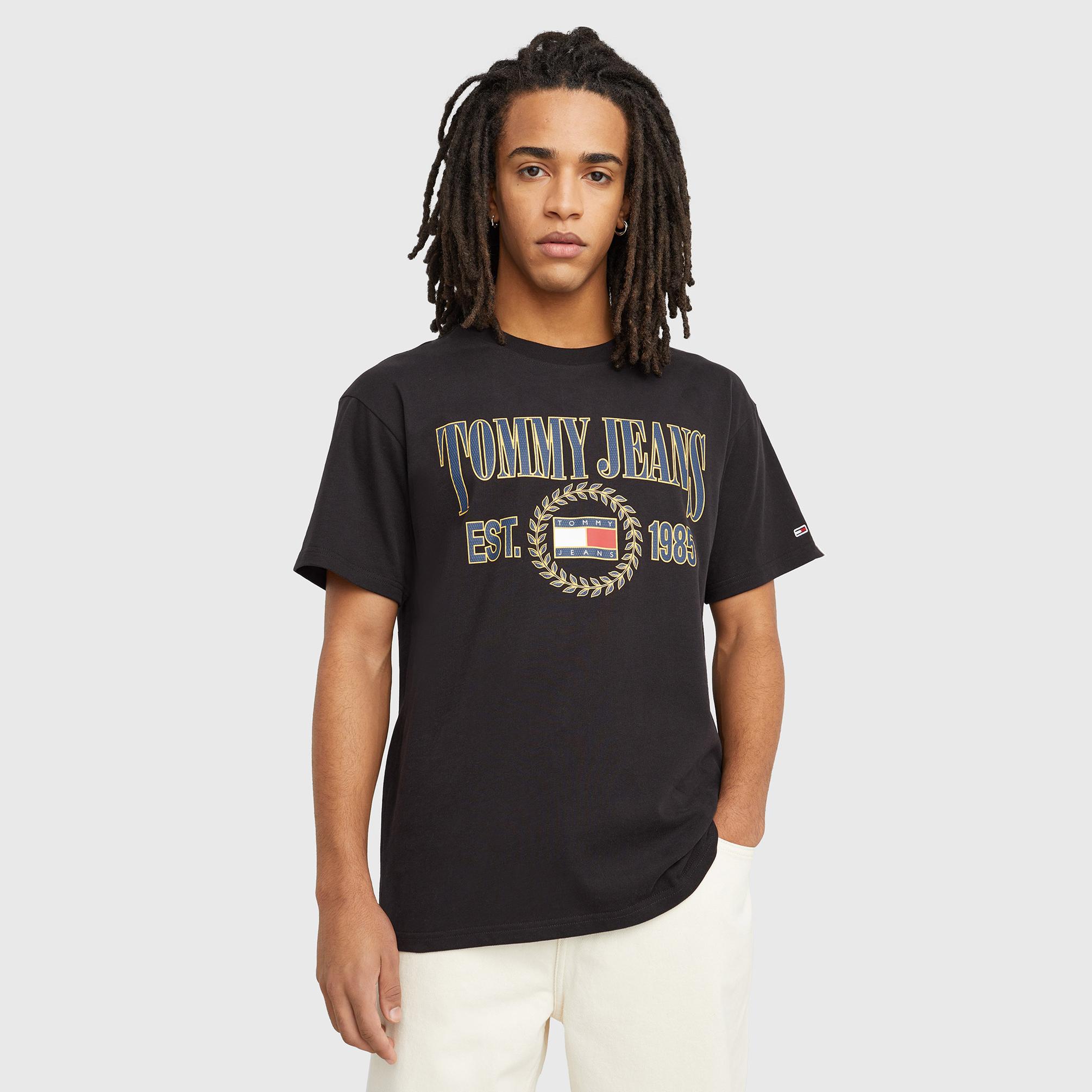  Tommy Jeans Rlx Luxe 2 Erkek Siyah T-shirt
