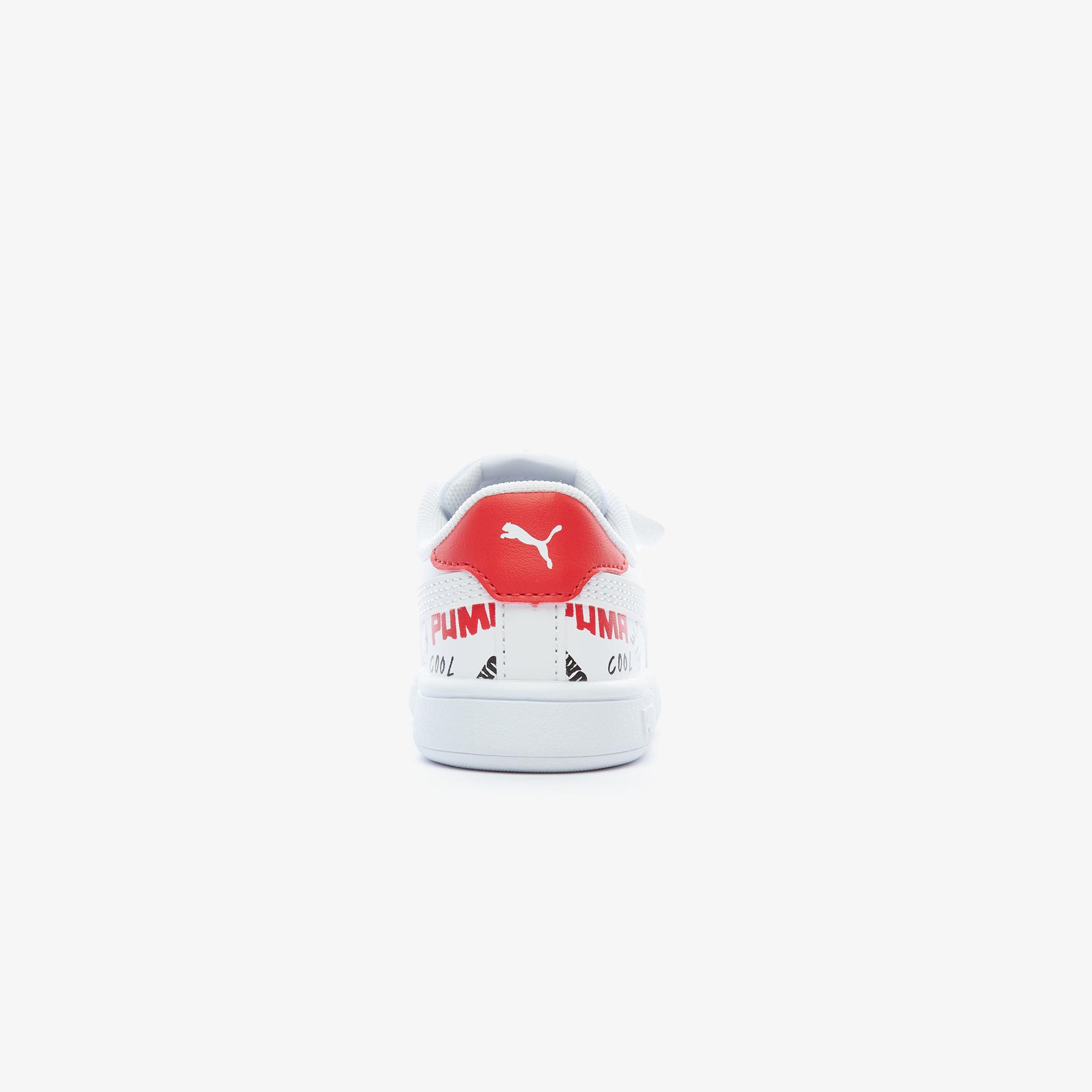  Puma Smash v2 Brand Love V Bebek Beyaz Spor Ayakkabı