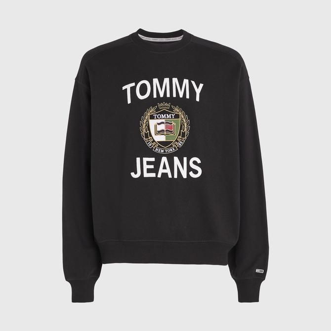  Tommy Jeans Boxy Erkek Siyah Sweatshirt