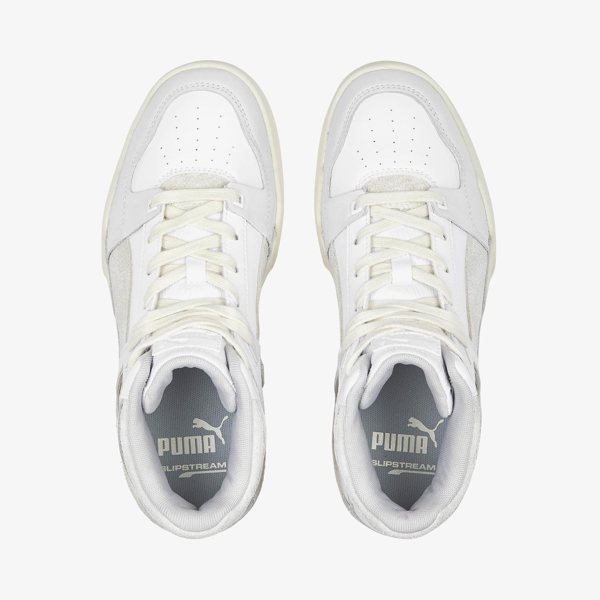  Puma Slipstream Hi Thrifted Kadın Beyaz Spor Ayakkabı
