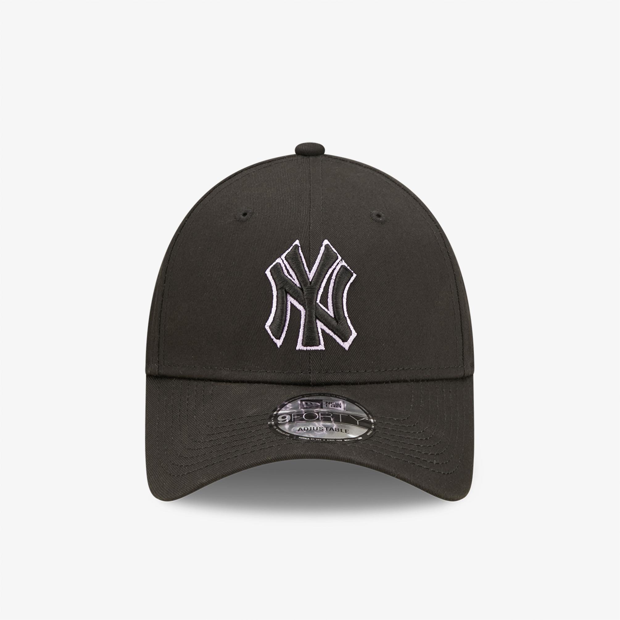  New Era New York Yankees Team Outline Unisex Siyah Şapka