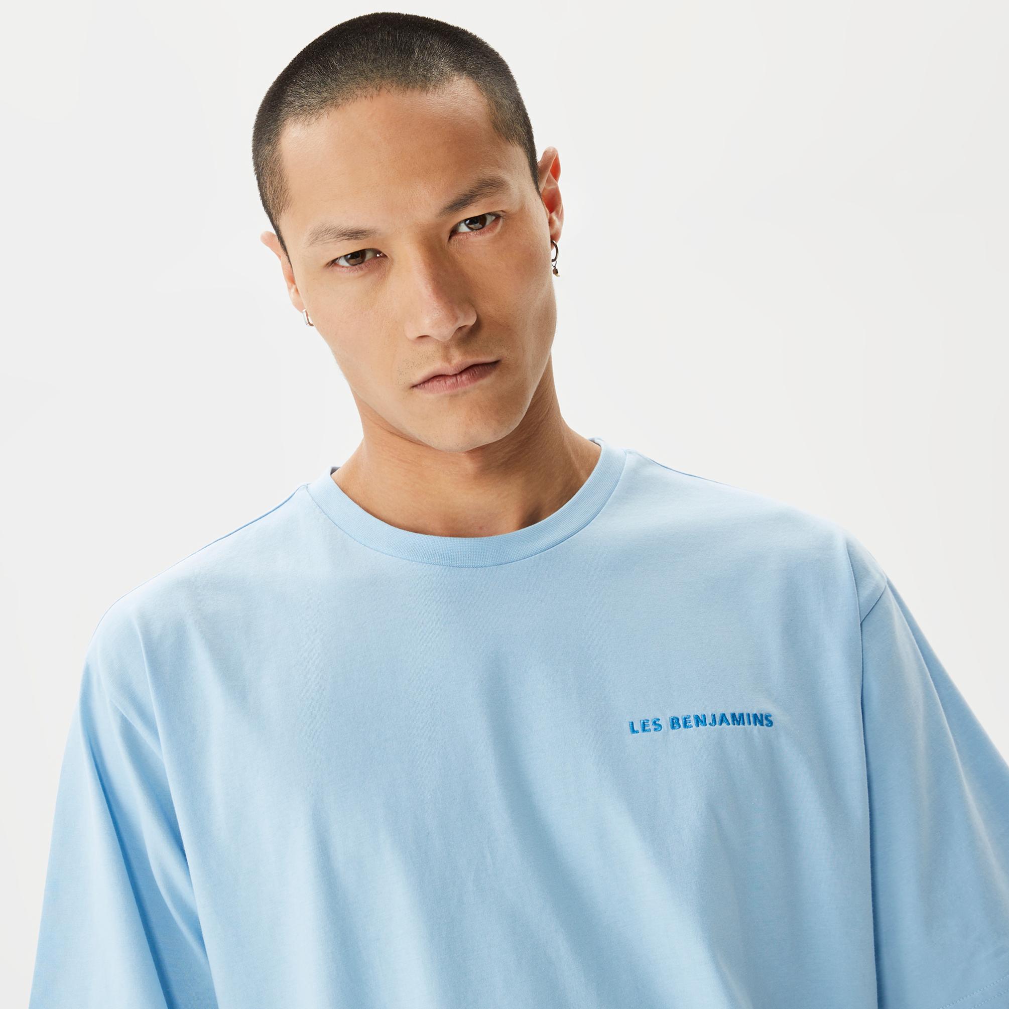 Les Benjamins Essentials Erkek Mavi T-Shirt