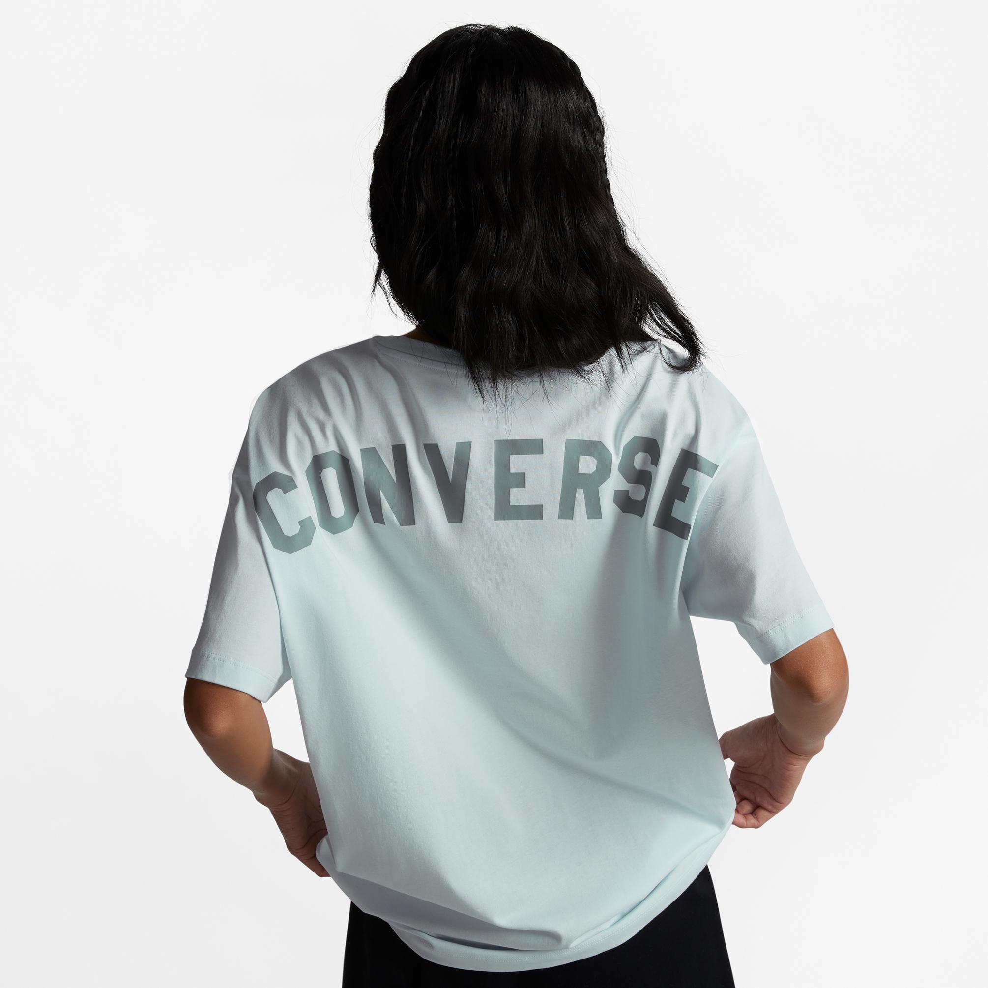  Converse Oversized All Star Kadın Mavi T-Shirt