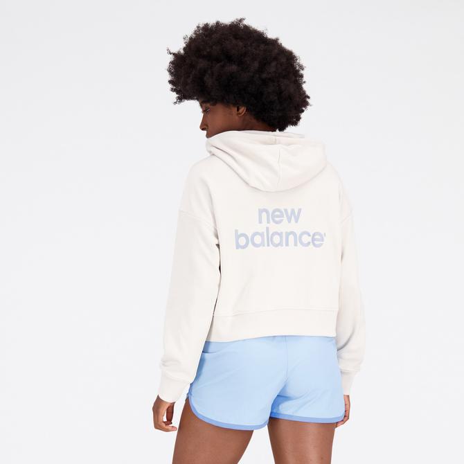  New Balance Essentials Reimagined Archive Kadın Beyaz Hoodie