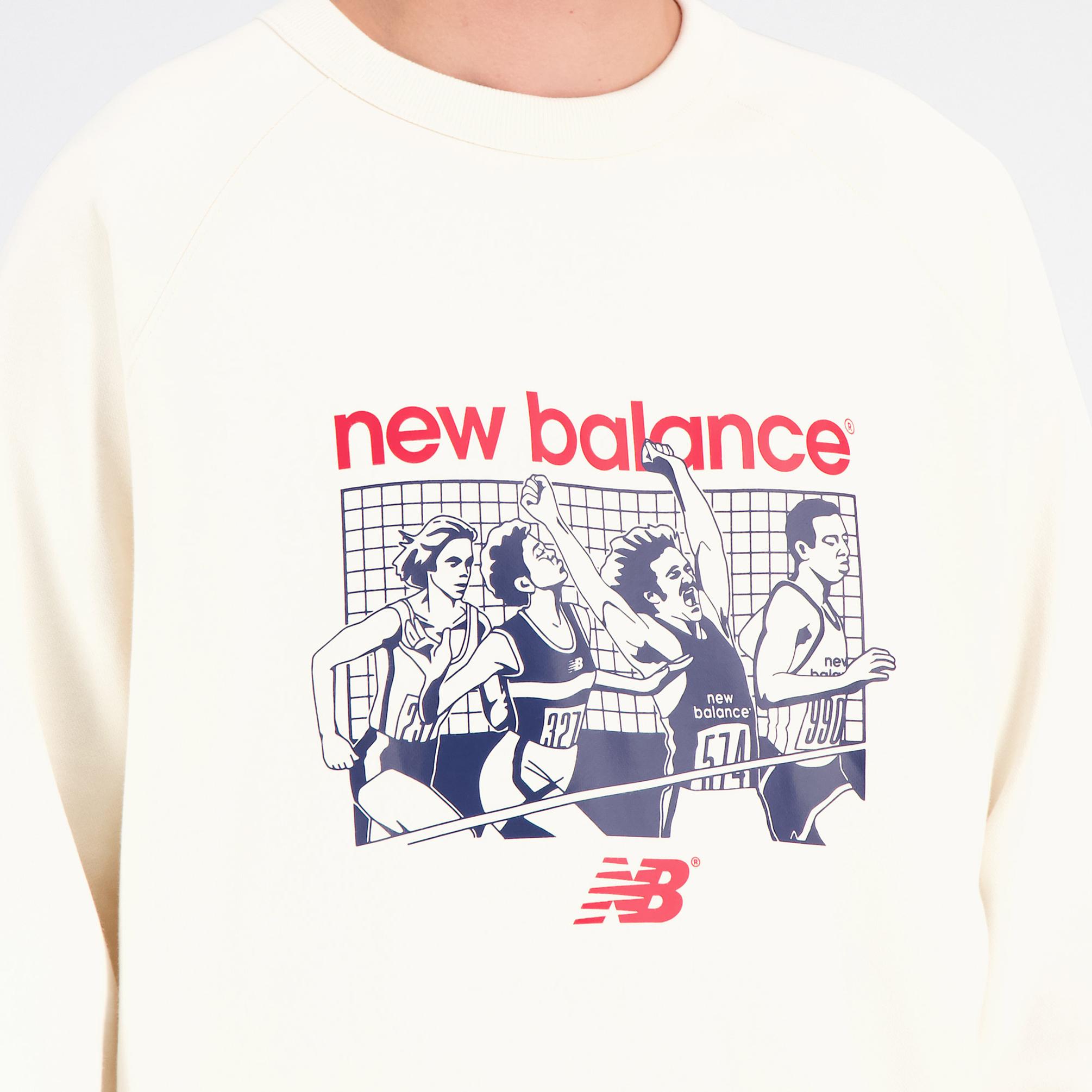 New Balance Athletics Remastered Erkek Krem T-Shirt