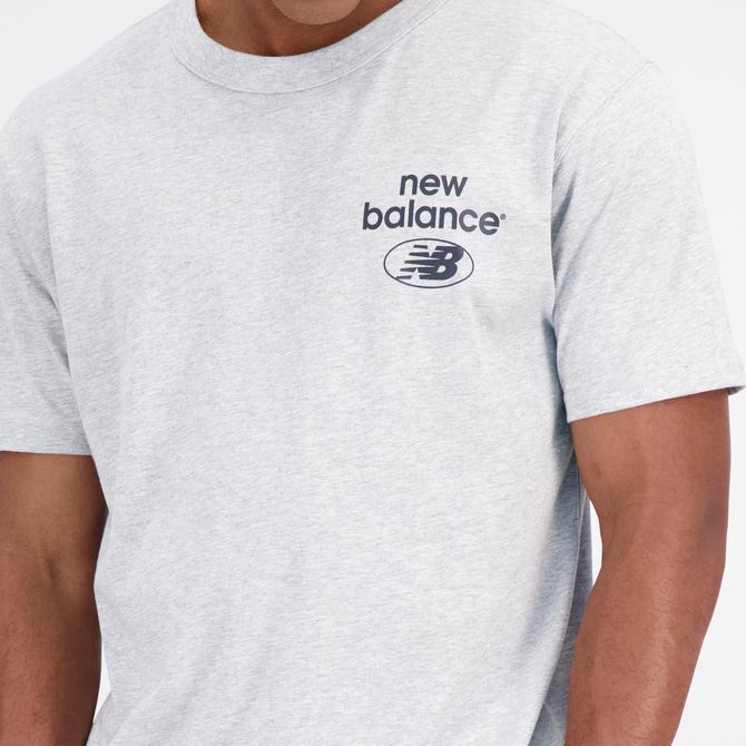  New Balance Essentials Reimagined Erkek Gri T-Shirt