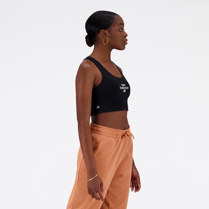  New Balance Essentials Reimagined Kadın Siyah Bra