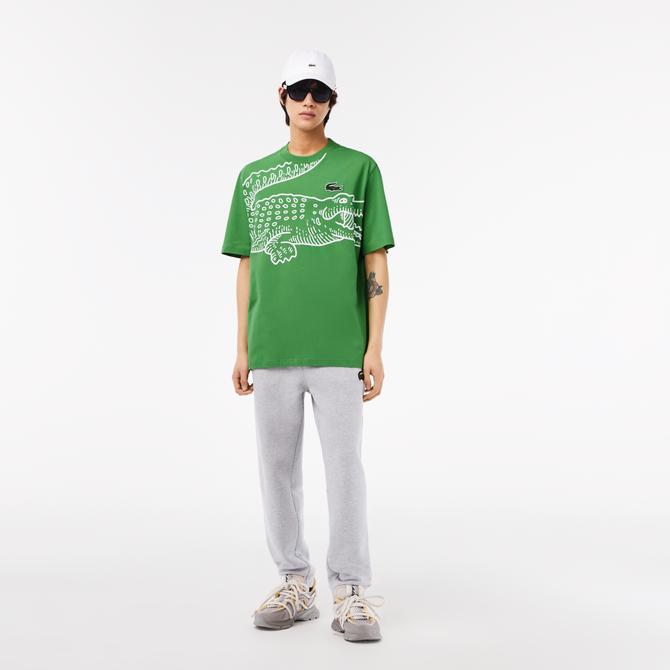  Lacoste Loose Fit Erkek Yeşil T-Shirt