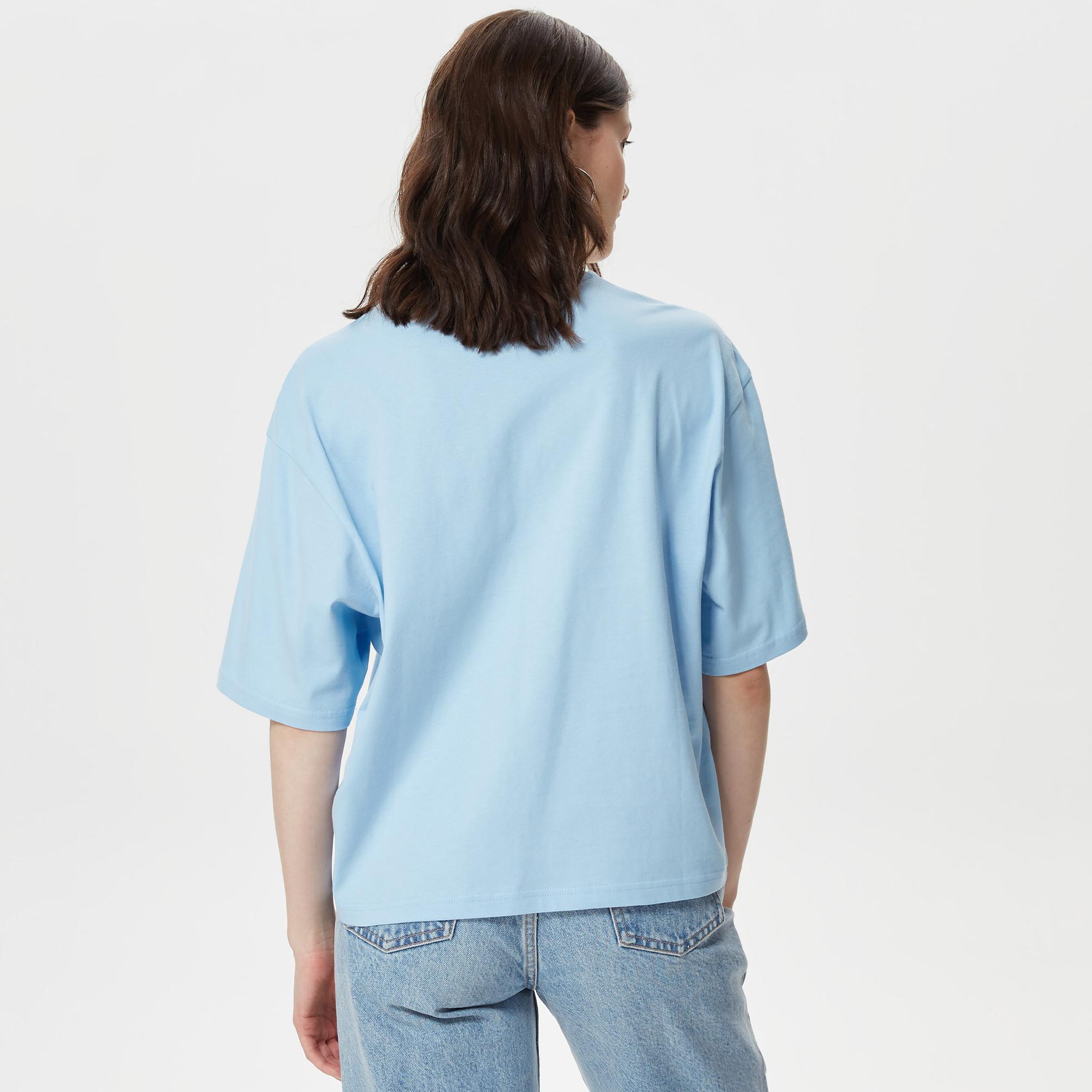  Les Benjamins Essentials Kadın Mavi T-Shirt