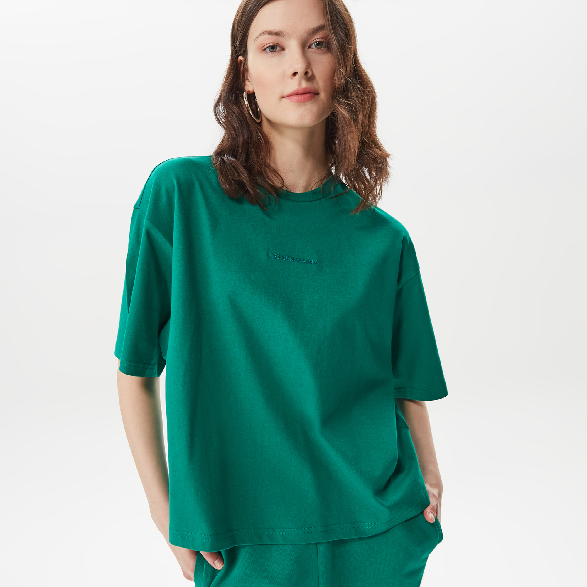 Les Benjamins Essentials Kadın Yeşil T-Shirt
