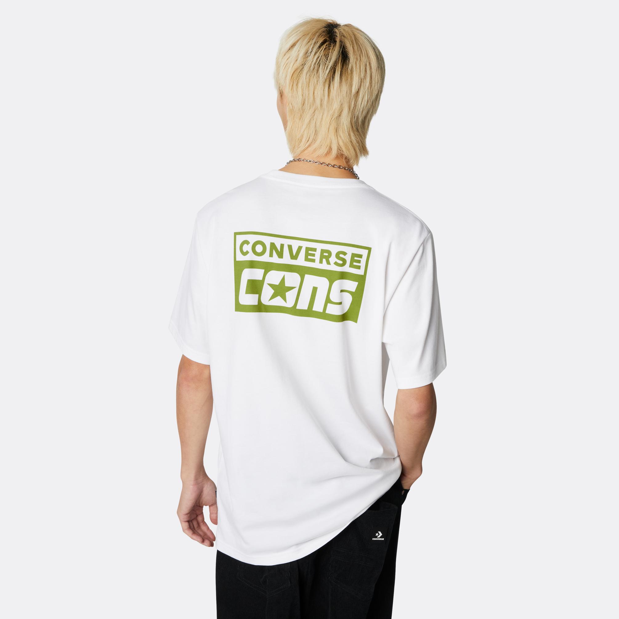  Converse Cons Graphic  Erkek Beyaz T-Shirt
