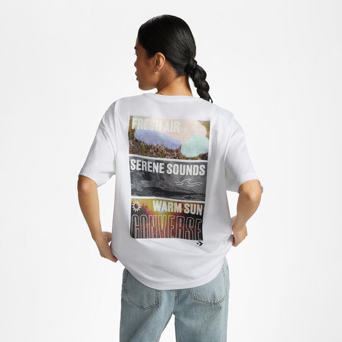  Converse Coastal Vibes Kadın Beyaz T-Shirt