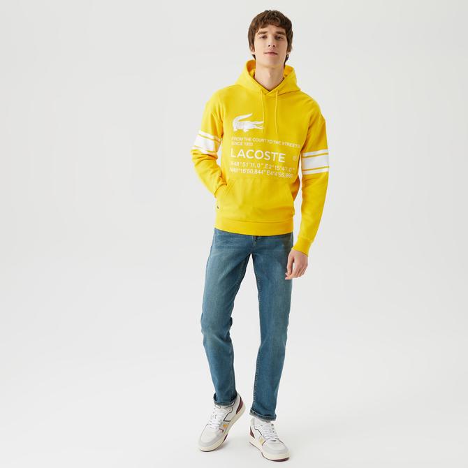  Lacoste Core Unisex Sarı Sweatshirt