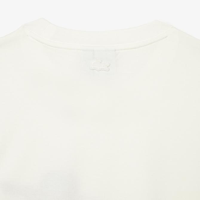  Lacoste Netflix Erkek Beyaz T-Shirt