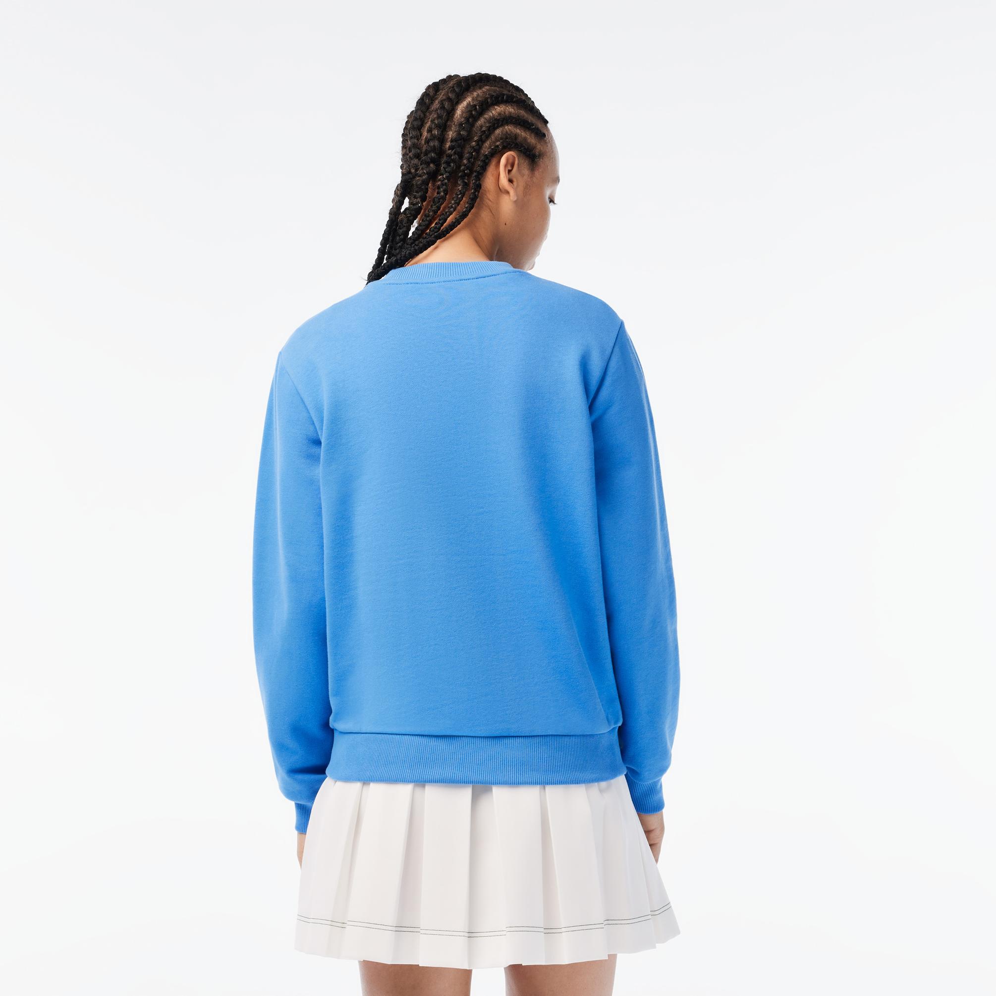  Lacoste x Netflix Kadın Mavi Sweatshirt