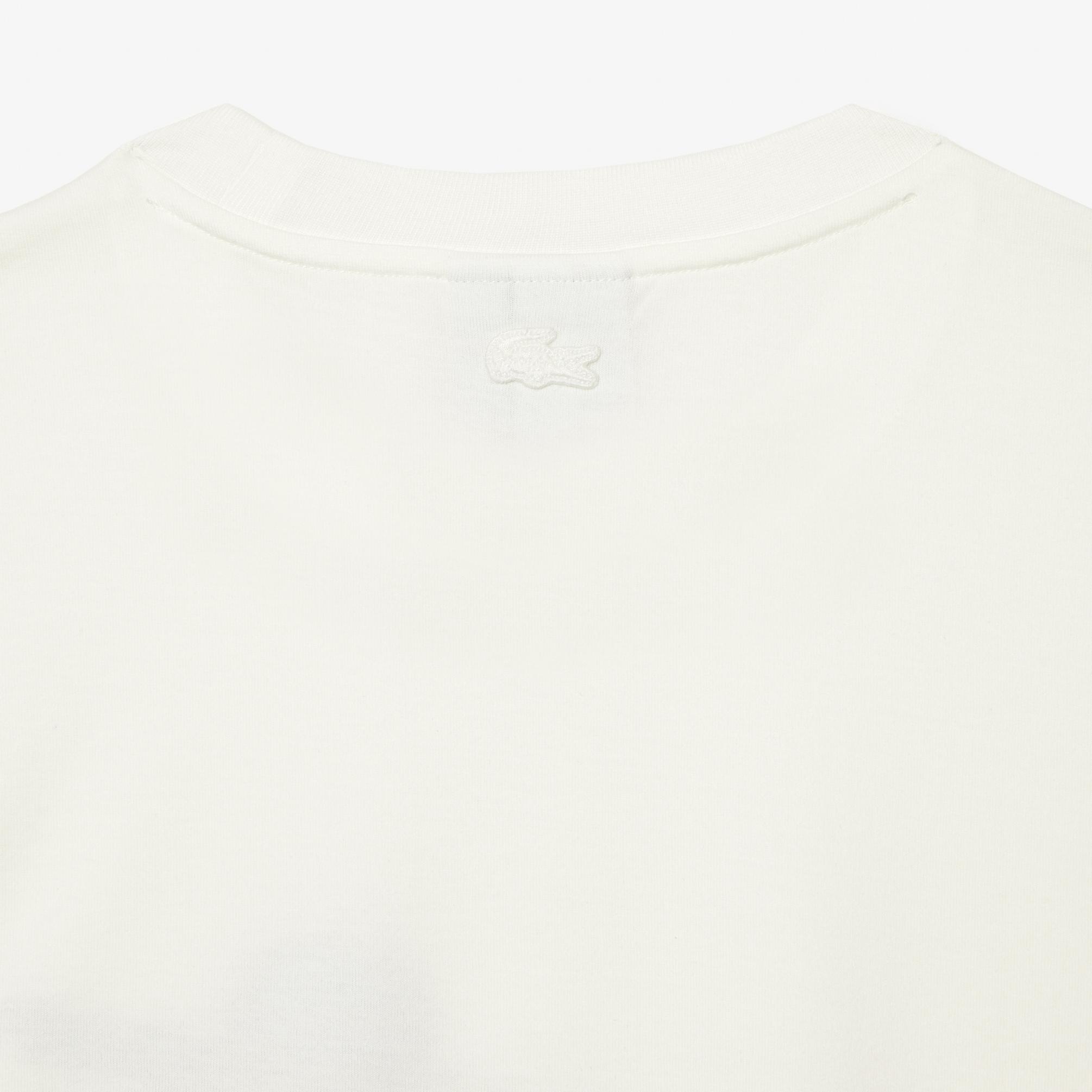  Lacoste x Netflix Erkek Beyaz T-Shirt