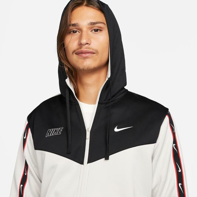  Nike Sportswear Repeat Fermuarlı Erkek Beyaz Eşofman Üstü