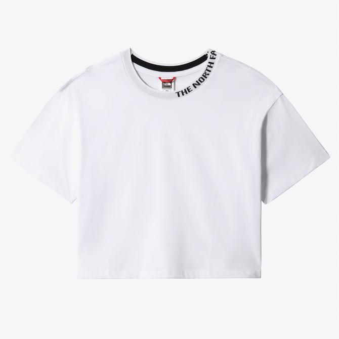  The North Face Zumu Banded Cropped Kadın Beyaz T-Shirt