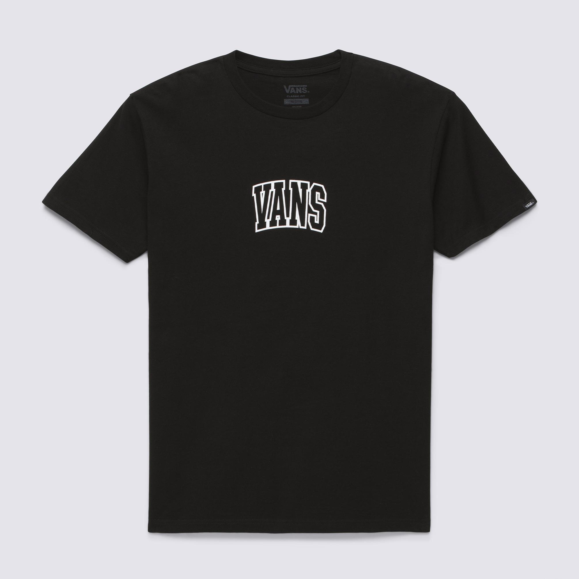  Vans Academy Crest Sleeve Erkek Siyah T-Shirt