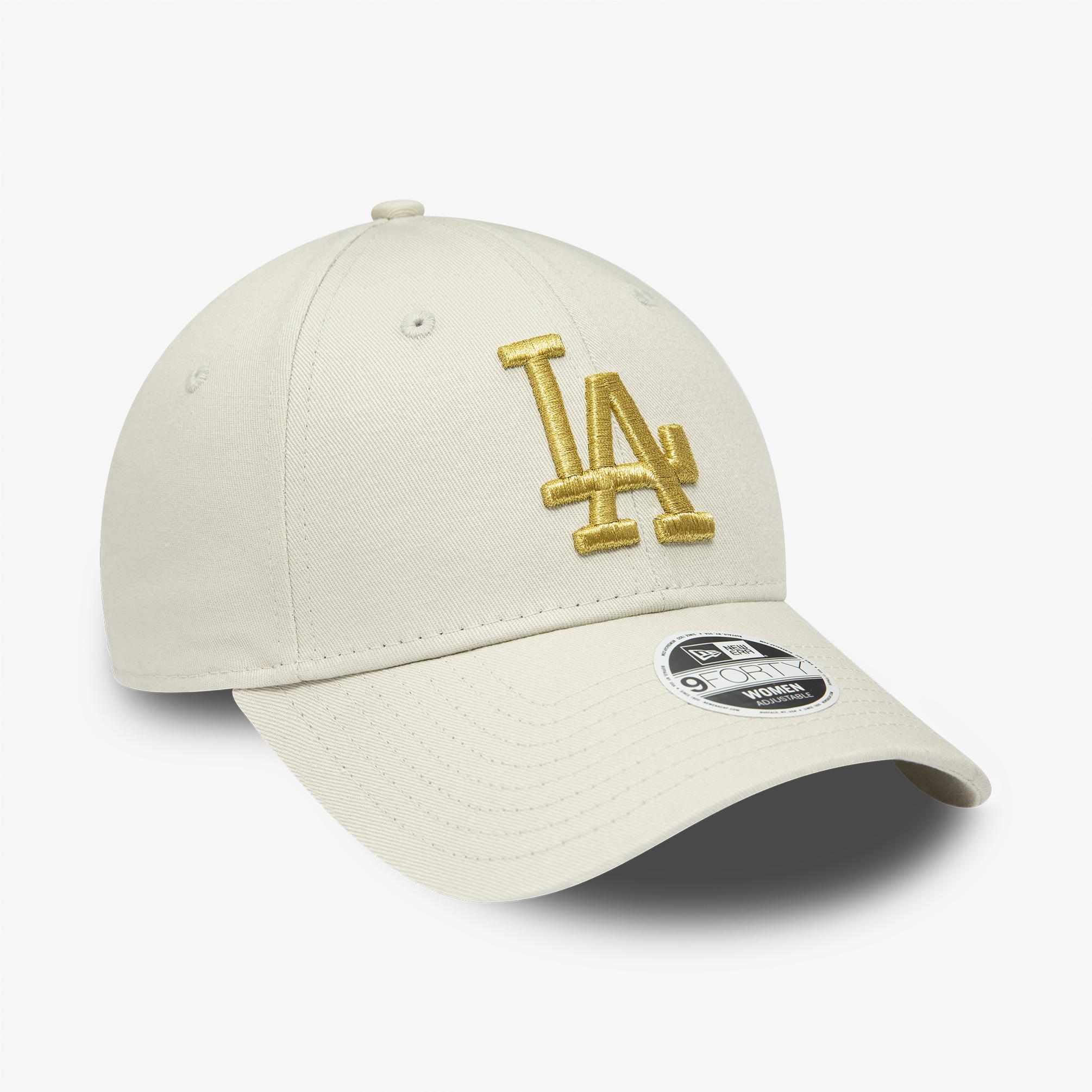  New Era LA Dodgers Metallic Logo Unisex Krem Şapka