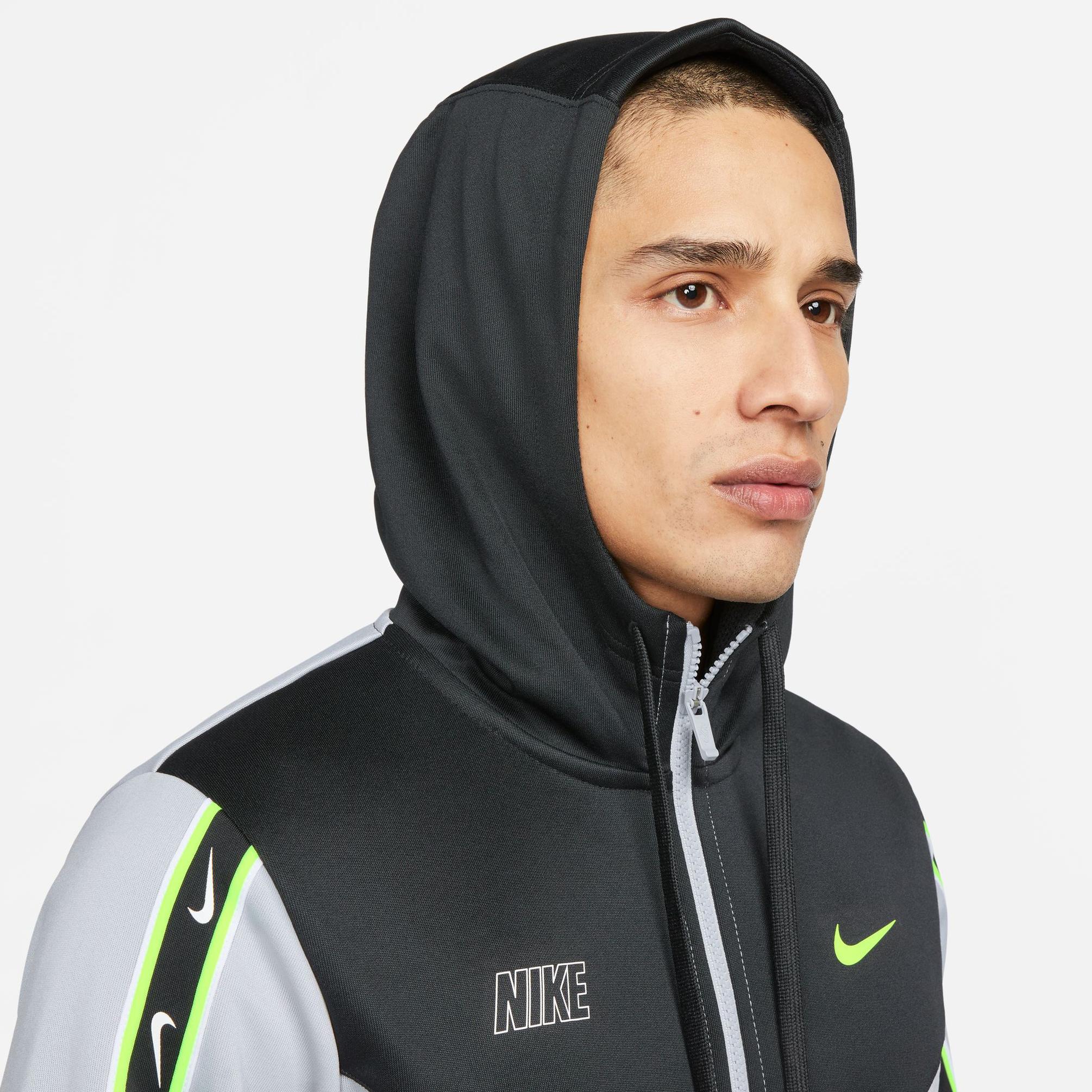  Nike Sportswear Repeat Erkek Gri Eşofman Üstü