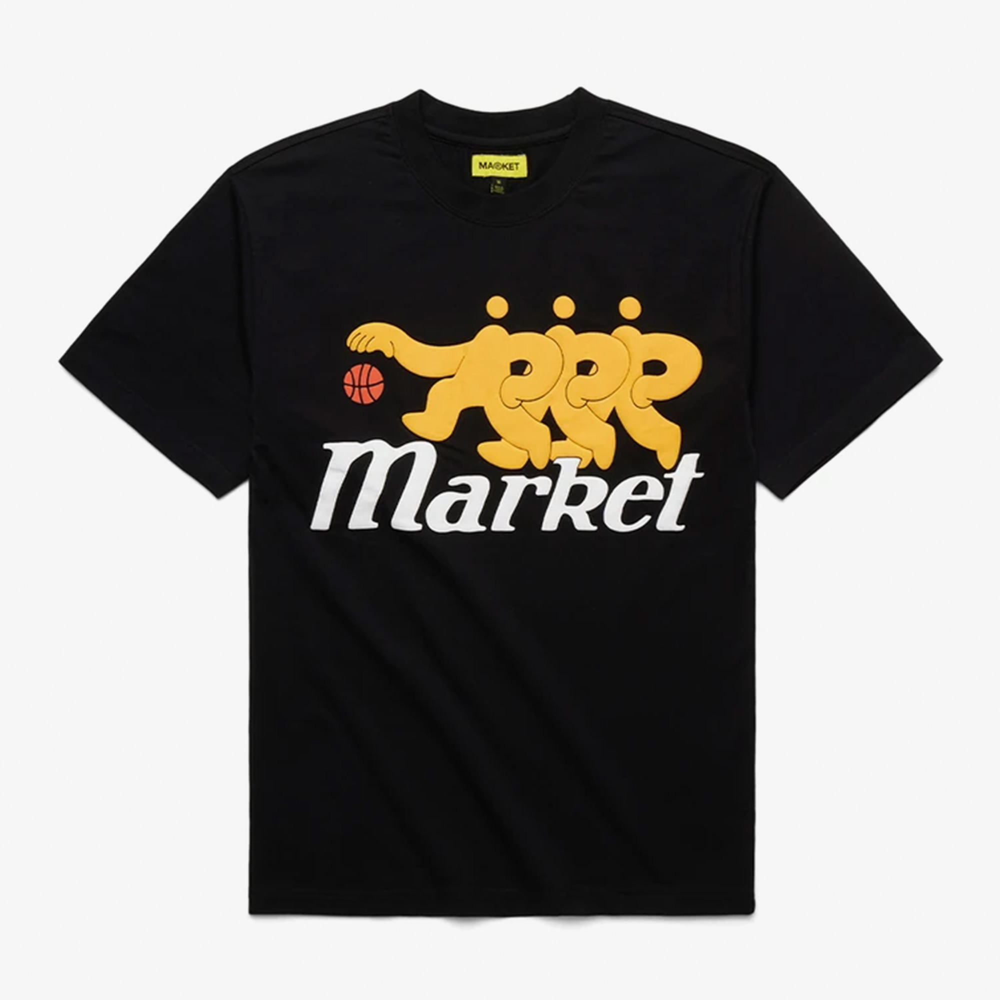 Market Morning Pick Up Erkek Siyah T-Shirt