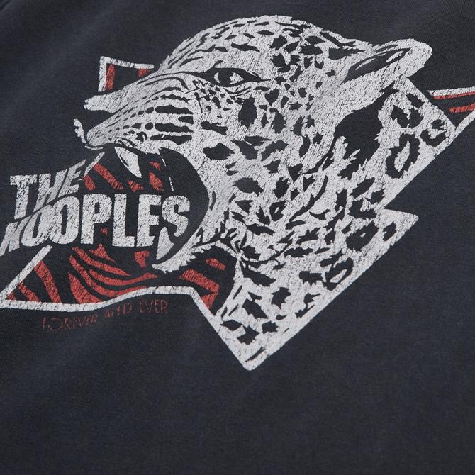  The Kooples Printed Cotton Erkek Gri T-Shirt