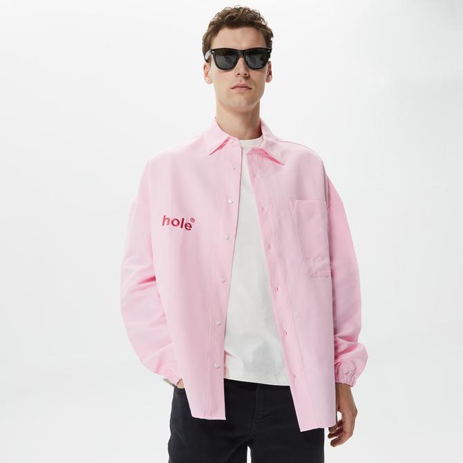  Holeacademie Essentials Erkek Pembe Gömlek