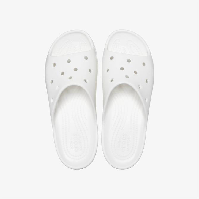  Crocs Classic Platform Slide Kadın Beyaz Terlik