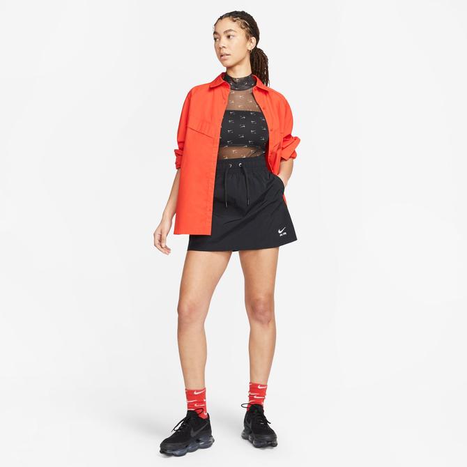  Nike Air Fleece Kadın Siyah Etek