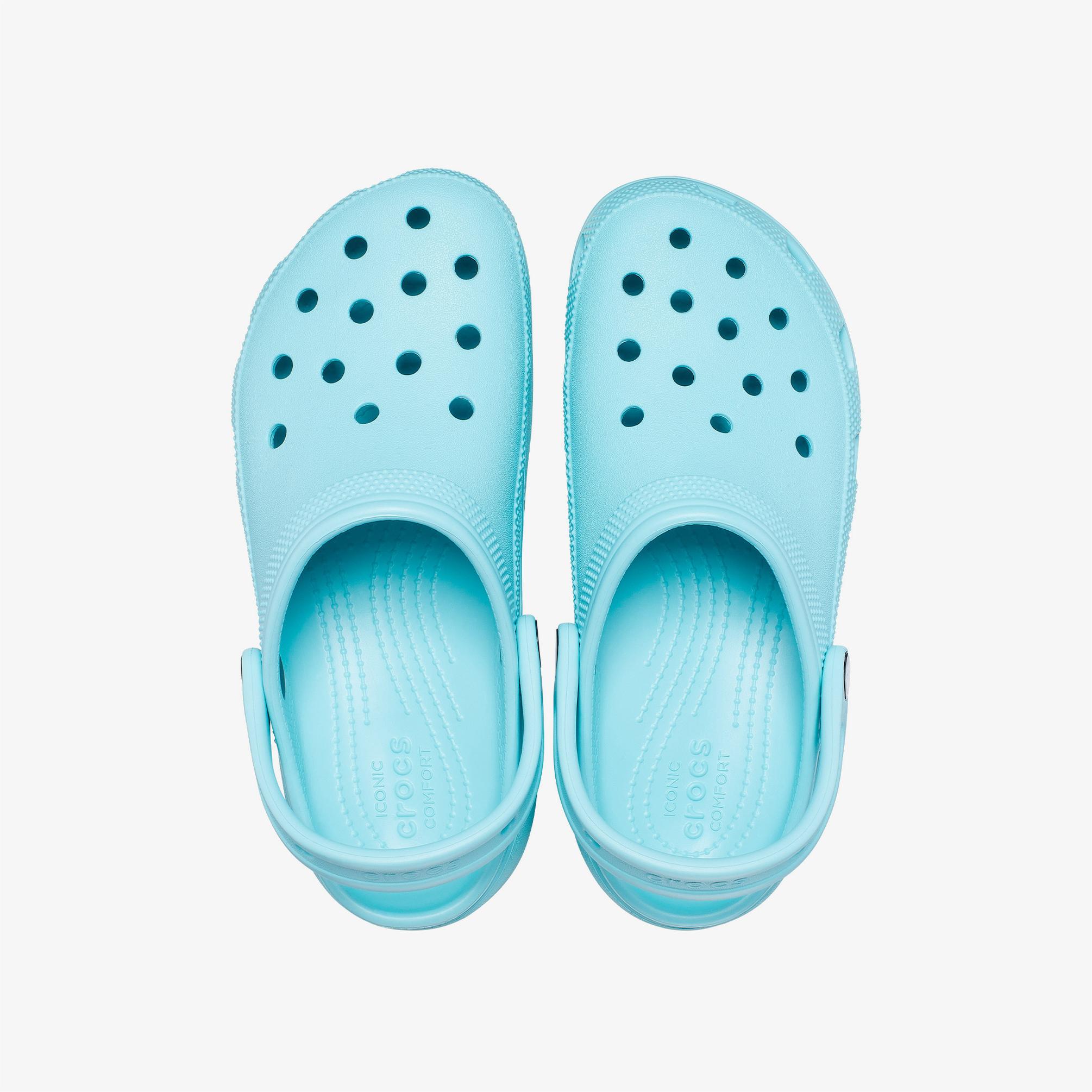  Crocs Classic Platform Clog Kadın Mavi Terlik