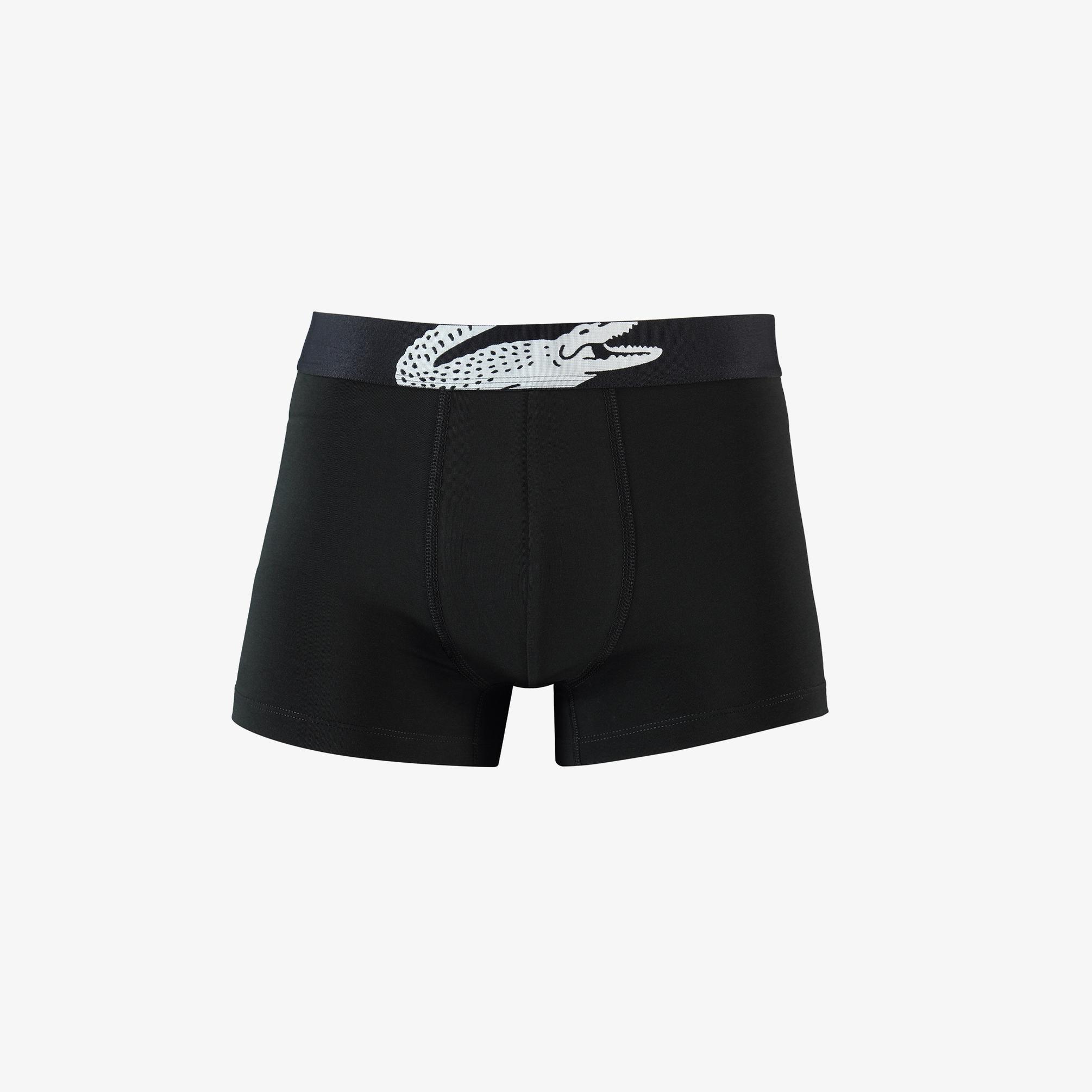  Lacoste Classic Erkek Baskılı 3'lü Renkli Boxer