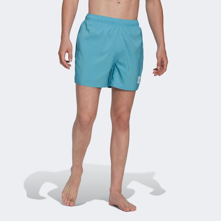 adidas Short Length Solid Erkek Mavi Deniz Şortu