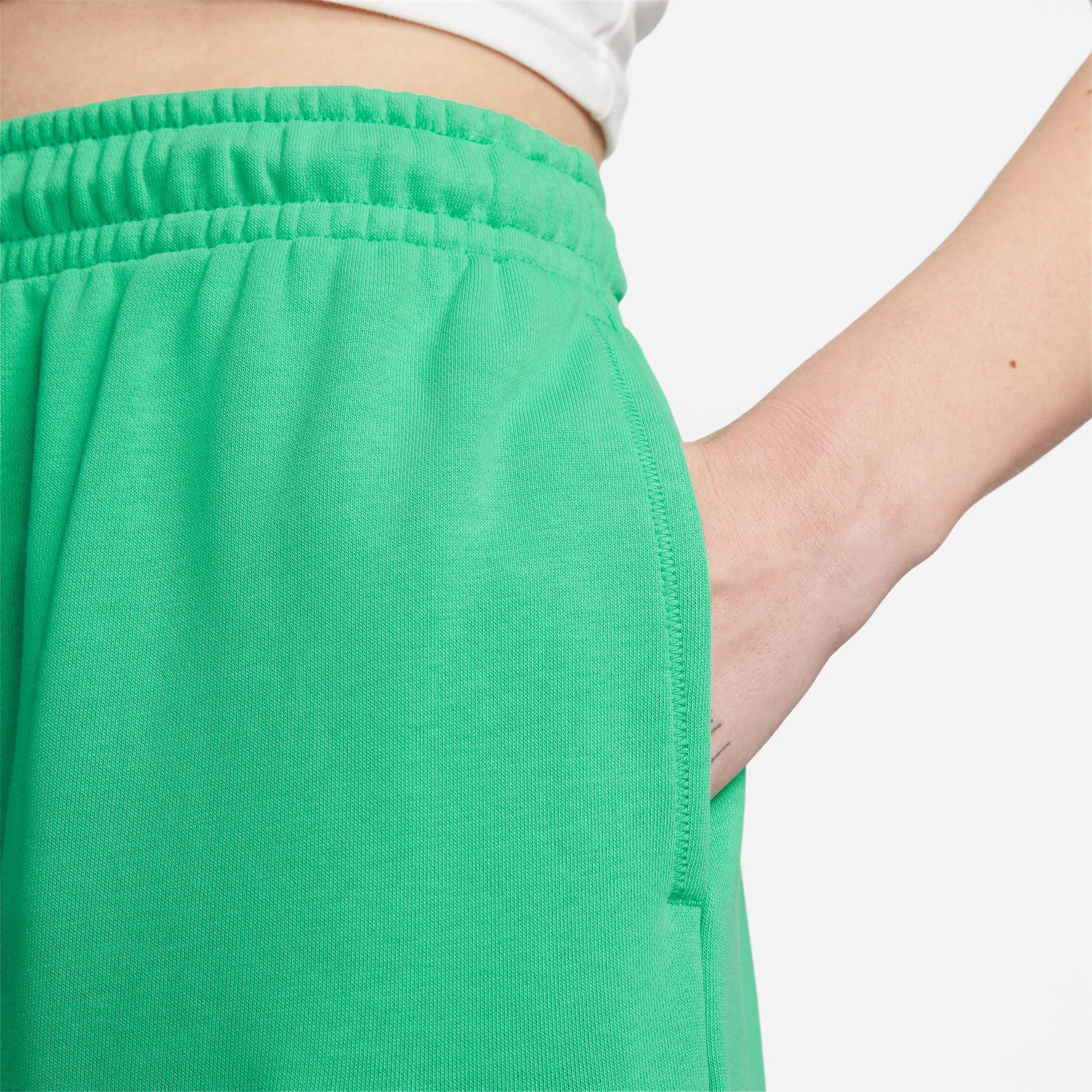  Nike Sportswear Oversized High-Waisted Kadın Yeşil Eşofman Altı