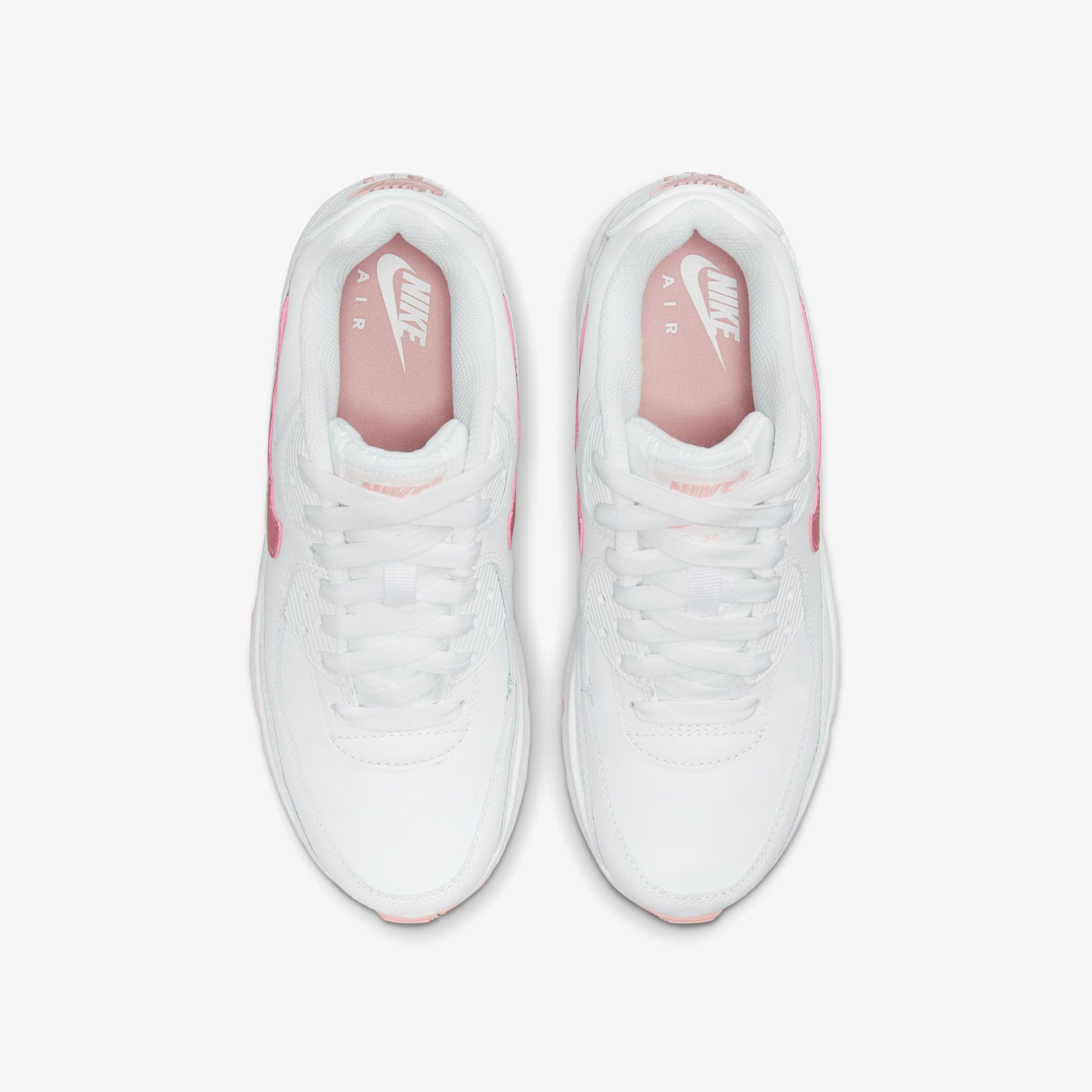  Nike Air Max 90 Leather Kadın Beyaz Spor Ayakkabı
