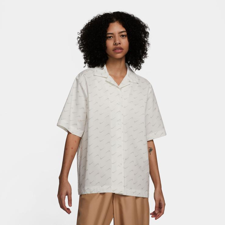Nike Sportswear Everyday Modern Kadın Beyaz Gömlek