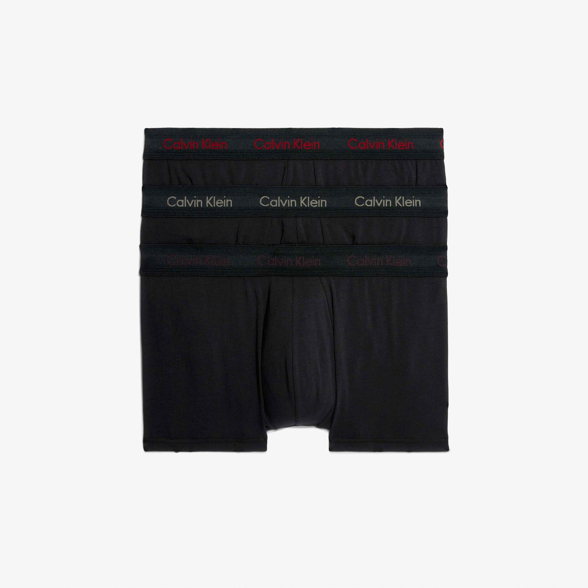  Calvin Klein Low Rise Trunk 3'lü Erkek Siyah Boxer
