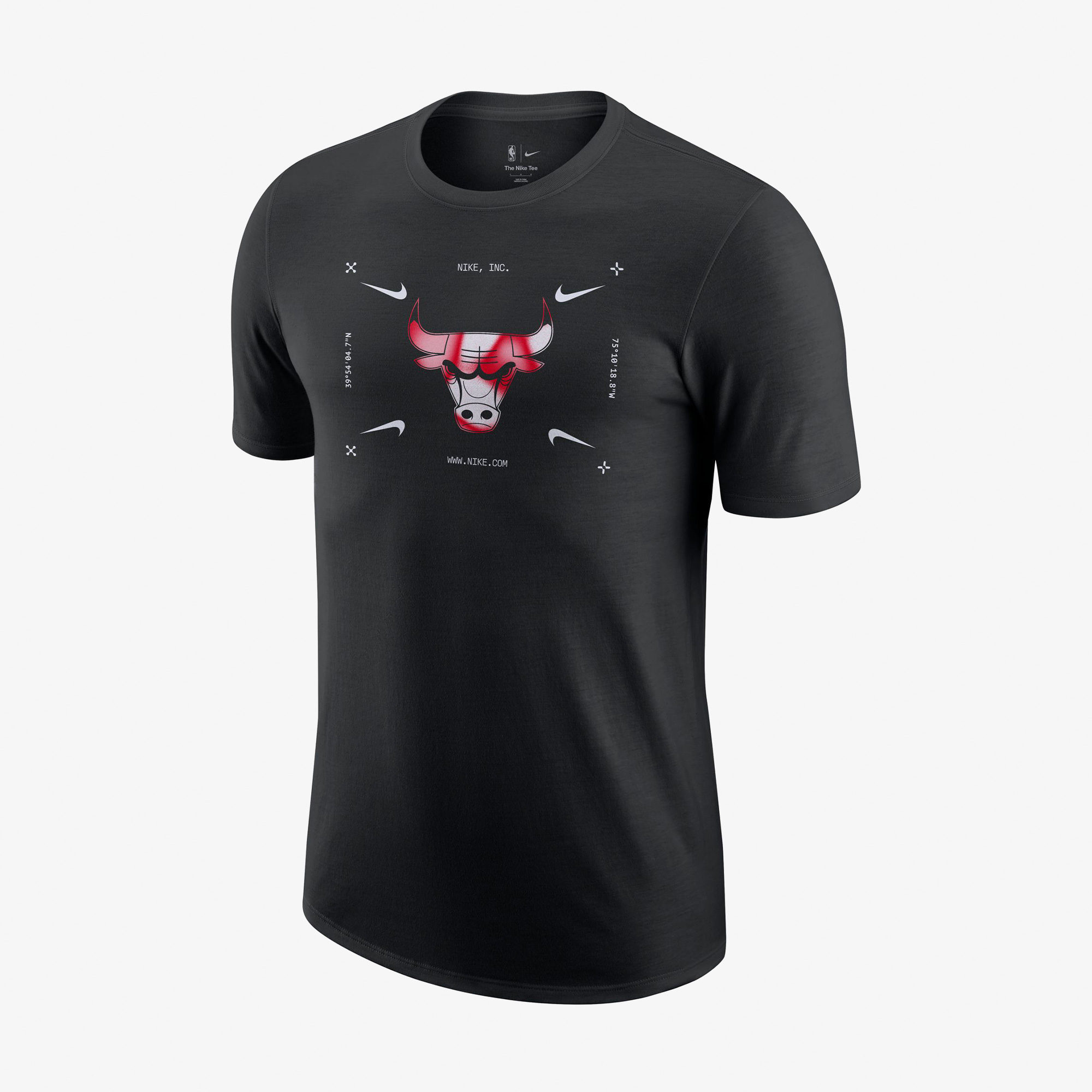 Nike Chicago Bulls Essential Erkek Siyah T-Shirt