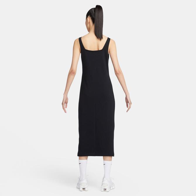  Nike Sportswear Jersey Cami Midi Kadın Siyah Elbise