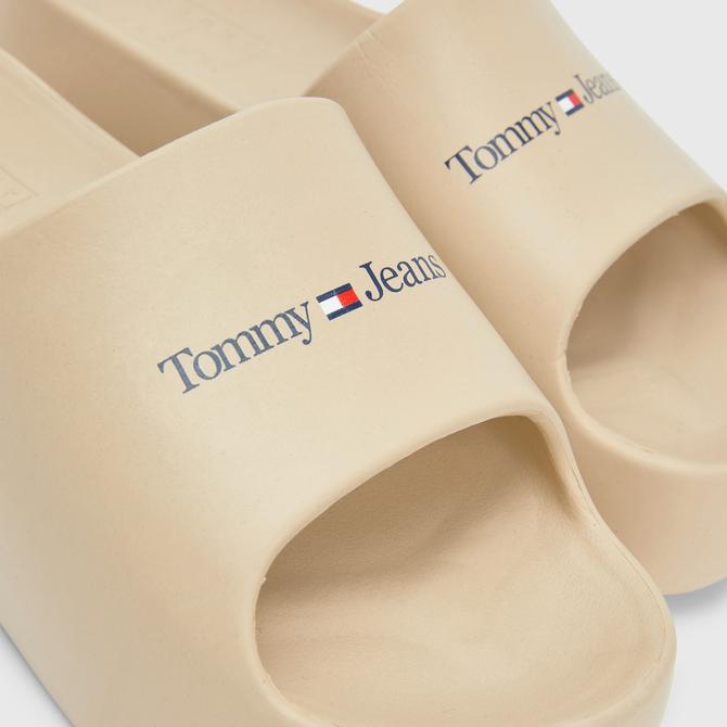  Tommy Jeans Chunky Kadın Bej Terlik