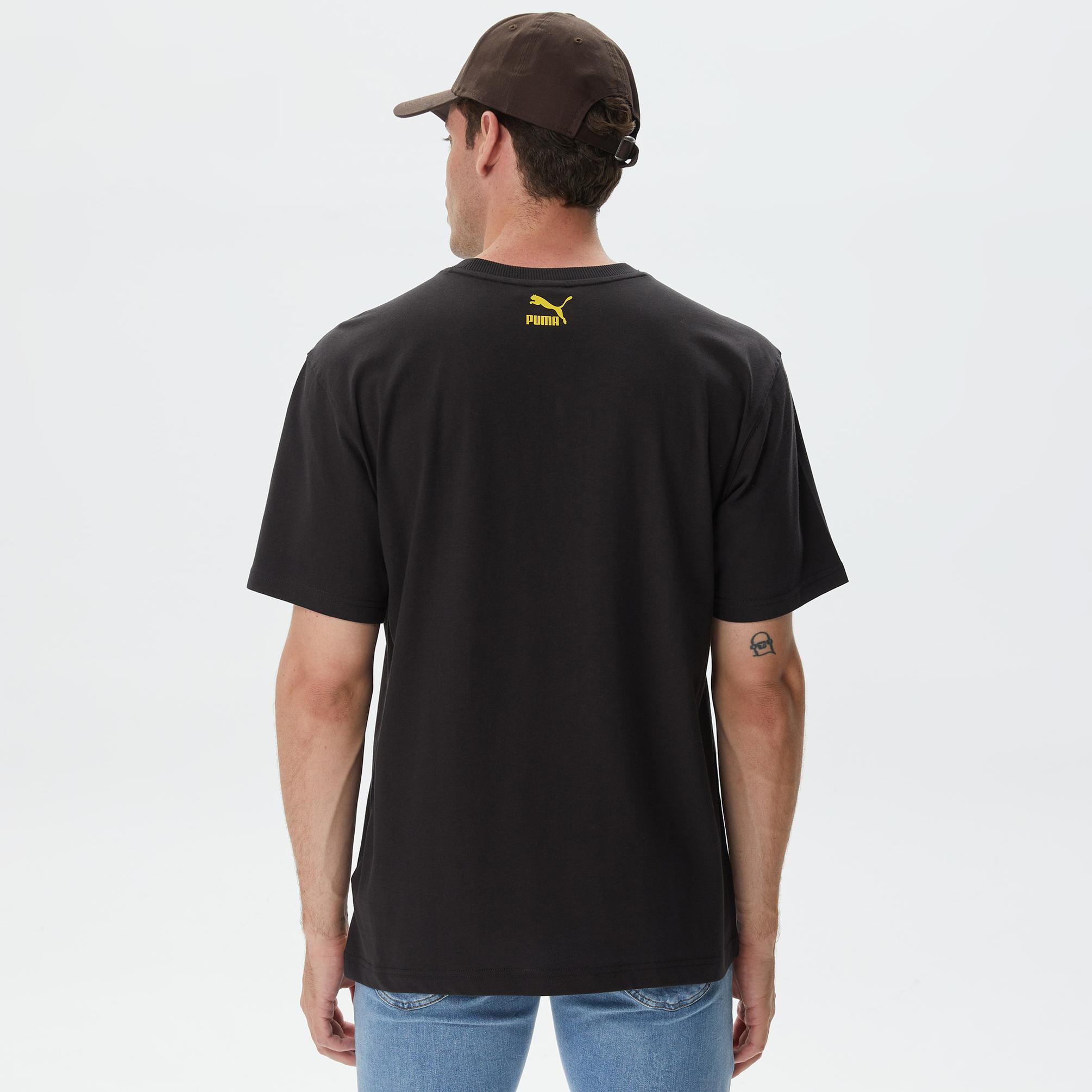  Puma X Staple Graphick Erkek Siyah T-Shirt