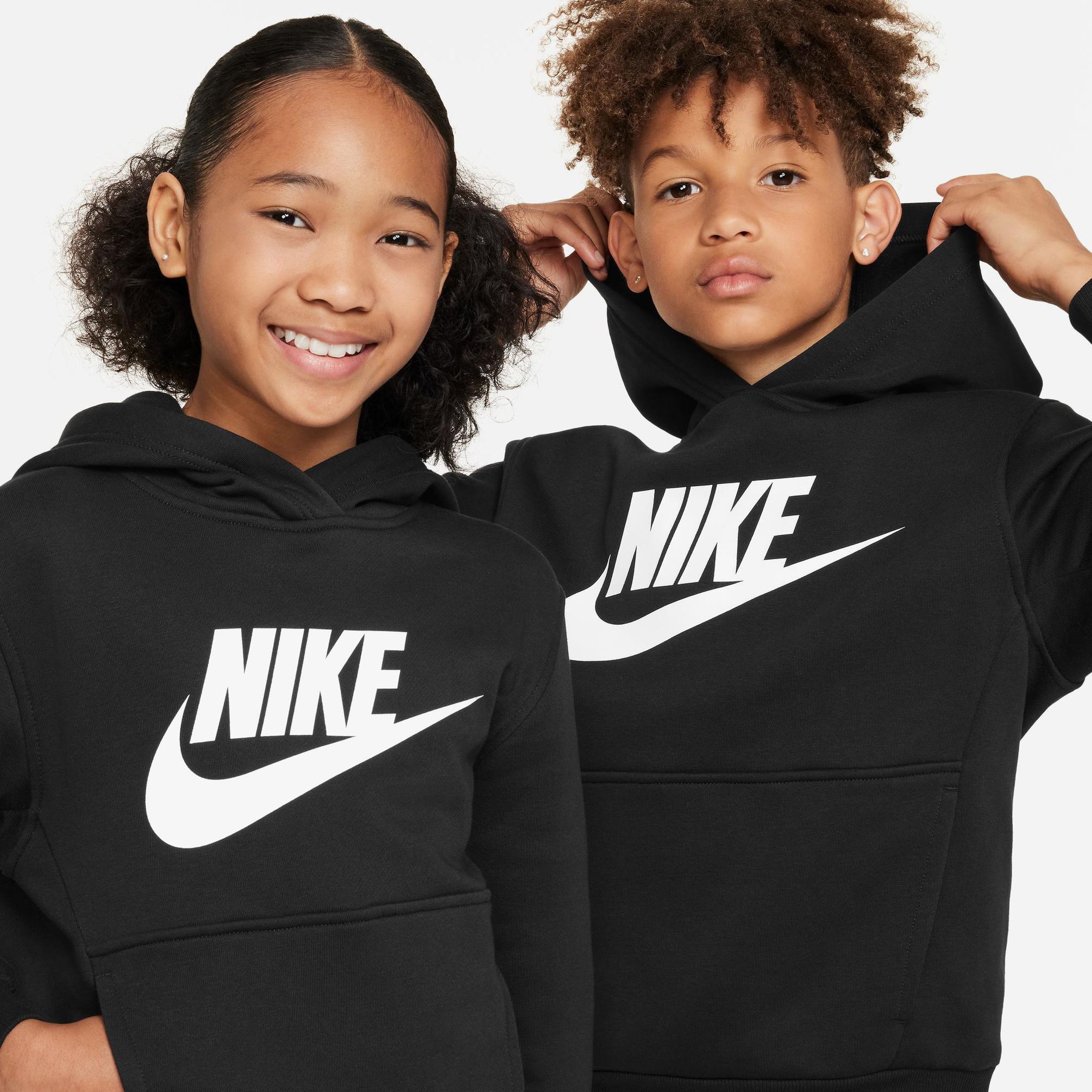  Nike Sportswear Club Fleece Çocuk Siyah Hoodie