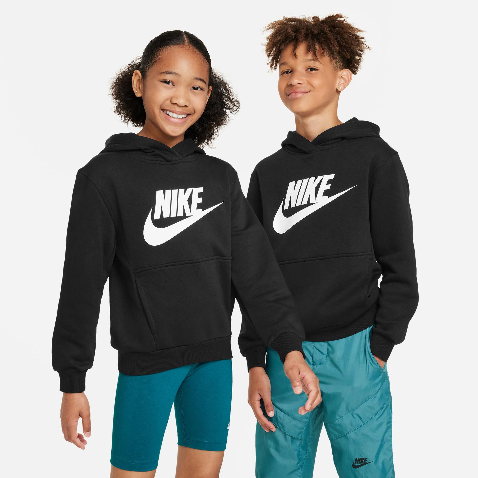  Nike Sportswear Club Fleece Çocuk Siyah Hoodie
